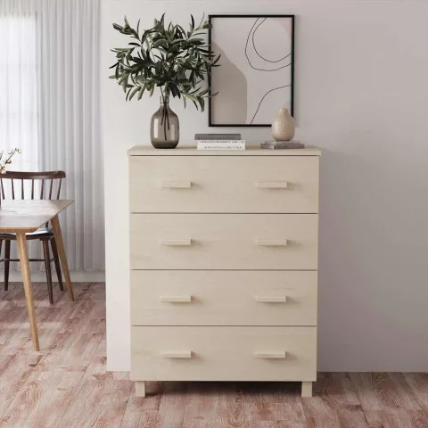 vidaXL Servantă „HAMAR”, maro miere, 79x40x103,5 cm, lemn masiv de pin