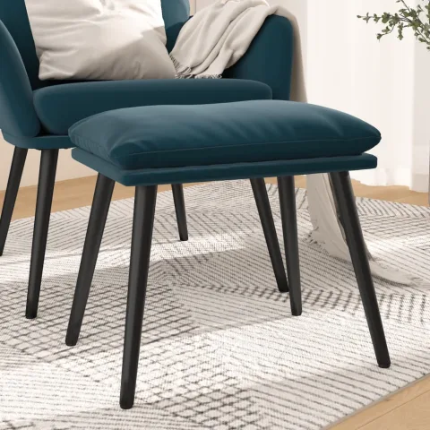 vidaXL Taburet, albastru, 45x29,5x35 cm, catifea