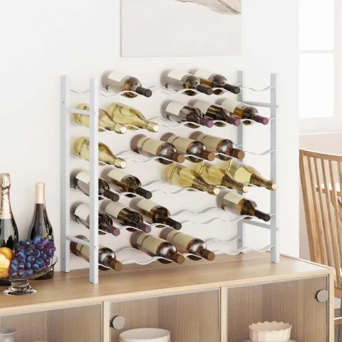 vidaXL Suport sticle de vin pentru 36 sticle, metal