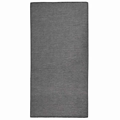 vidaXL Covor de exterior, gri, 100x200 cm, țesătură plată