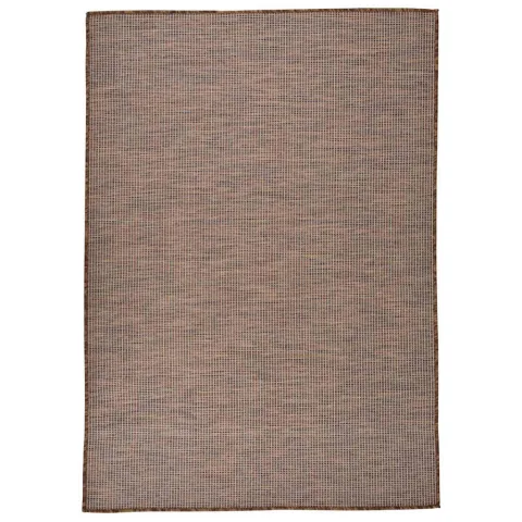 vidaXL Covor de exterior, maro, 160x230 cm, țesătură plată
