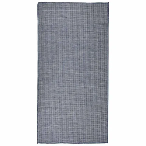 vidaXL Covor de exterior, albastru, 100x200 cm, țesătură plată