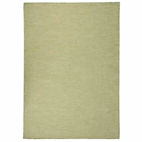 vidaXL Covor de exterior, verde, 140x200 cm, țesătură plată
