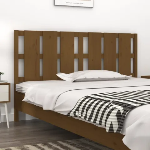 vidaXL Tăblie de pat, maro miere, 185,5x4x100 cm, lemn masiv de pin