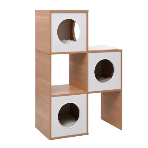 vidaXL Căsuță pentru pisici, covoraș din funie de sisal, 100 cm