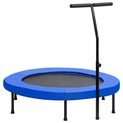 vidaXL Trambulină de fitness cu mâner și margine de siguranță, 122 cm