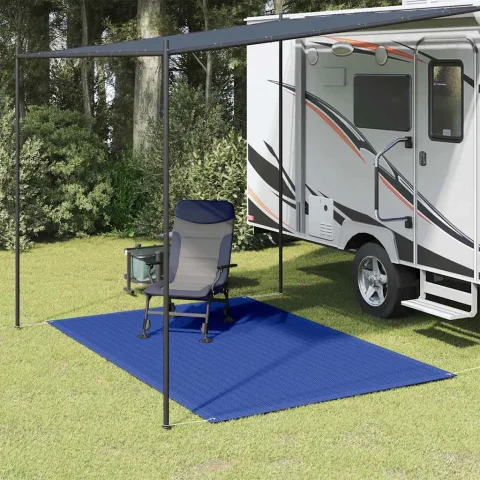 vidaXL Covor pentru cort, albastru, 250x200 cm, HDPE