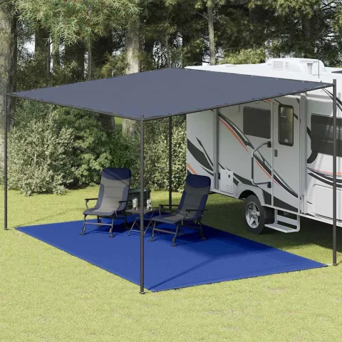 vidaXL Covor pentru cort, albastru, 300x500 cm, HDPE