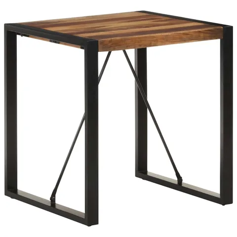 vidaXL Masă de bucătărie, 70x70x75 cm, lemn masiv acacia