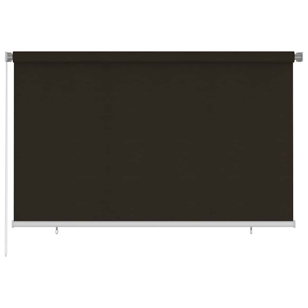 vidaXL Jaluzea tip rulou de exterior, 245 (l) x 140 (î) cm, maro, HDPE
