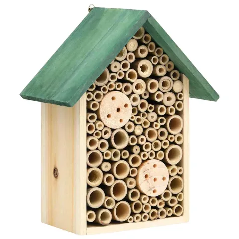 vidaXL Casă pentru insecte, 2 buc., 23x14x29 cm, lemn masiv de brad