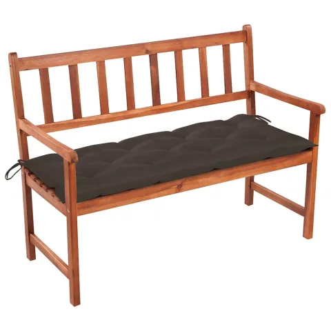 vidaXL Bancă de grădină cu pernă, 120 cm, lemn masiv de acacia