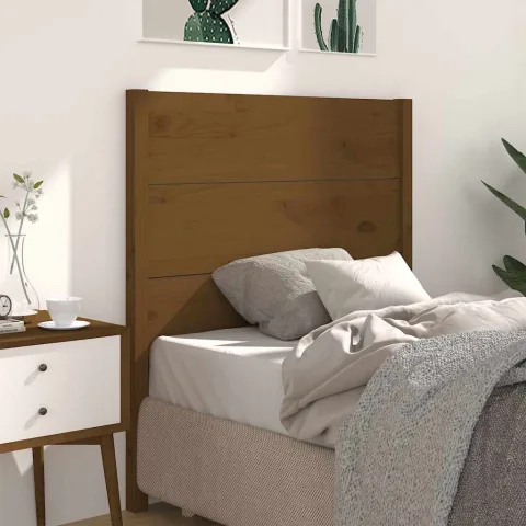 vidaXL Tăblie de pat, maro miere, 81x4x100 cm, lemn masiv de pin