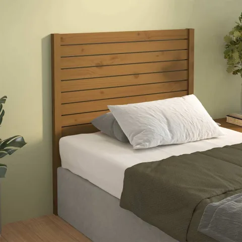 vidaXL Tăblie de pat, maro miere, 106x4x100 cm, lemn masiv de pin