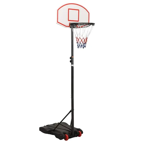 vidaXL Suport cu coș de baschet, alb, 216-250 cm, polietilenă