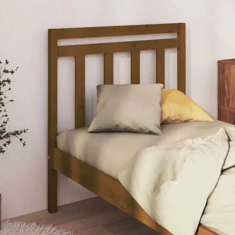 vidaXL Tăblie de pat, maro miere, 95x4x100 cm, lemn masiv de pin