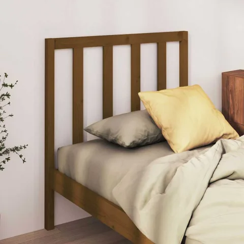 vidaXL Tăblie de pat, maro miere, 95x4x100 cm, lemn masiv de pin