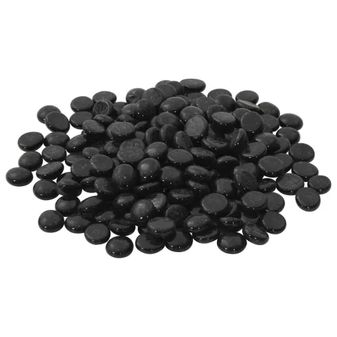 vidaXL Nugget din sticlă 17-19 mm Negru Sticlă
