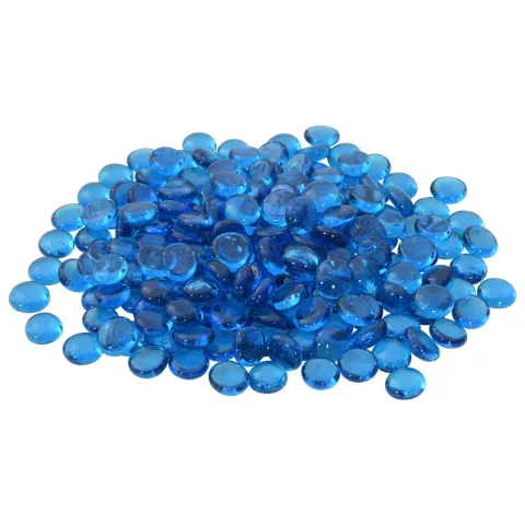 vidaXL Nugget din sticlă 17-19 mm Albastru deschis Sticlă