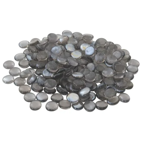 vidaXL Nugget din sticlă 17-19 mm Gri purpuriu Sticlă