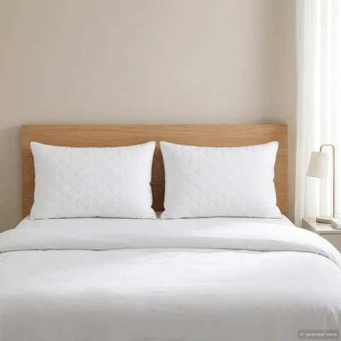 vidaXL Pernă FULDA 2 buc. 70 x 90 cm 100% puf de gâscă și pene Alb