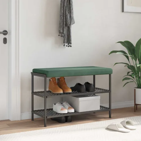 vidaXL Perna pentru bancă Catifea Verde Mării Adâncime 35 cm