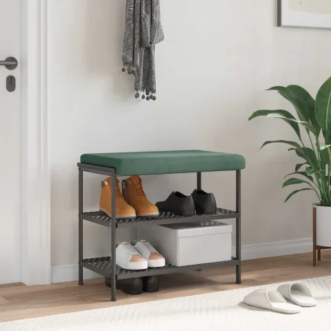 vidaXL Perna pentru bancă Catifea Verde Mării Adâncime 35 cm