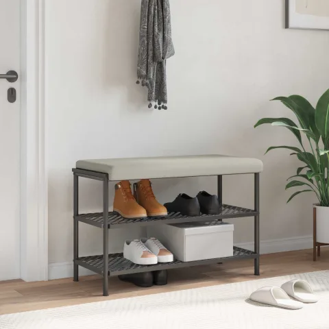 vidaXL Perna pentru bancă Catifea Texturată Ovăz Adâncime 35 cm
