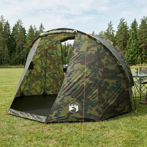 vidaXL Cort de pescuit cu eliberare rapida persoană Camuflaj ușor