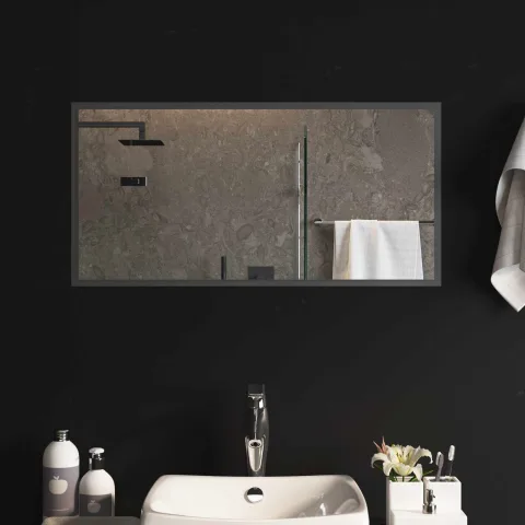 vidaXL Oglindă de baie cu LED Transparent 80 x 40 cm sticlă securizată