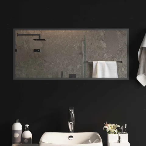 vidaXL Oglindă de baie cu LED Transparent 90 x 40 cm sticlă securizată