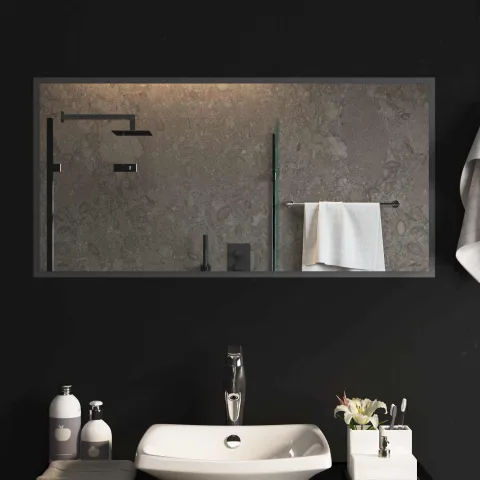 vidaXL Oglindă de baie cu LED cu oglindă Transparent 100 x 50 cm