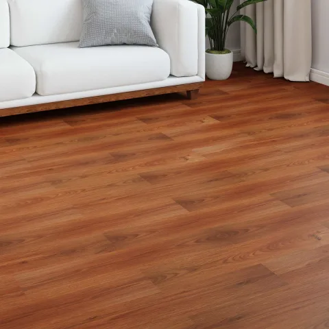 vidaXL Pardoseală Laminată Maro Miere 101 x 20 x 0,8 cm 5 buc.