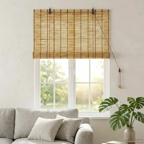 vidaXL Rulou textil natural 80 x 160 cm Stuf