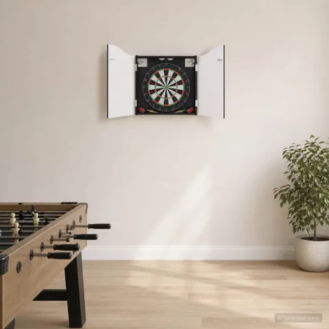 vidaXL Cabinet pentru ținte de darts Negru 56 x 12 x 63 cm