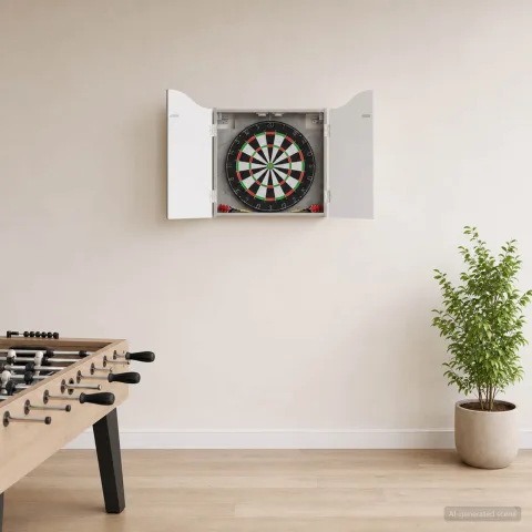 vidaXL Cabinet pentru ținte de darts Gri Beton 56 x 12 x 63 cm