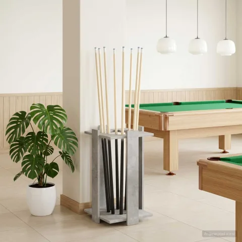 vidaXL Suport pentru tacuri de biliard Lemn prelucrat 42 x 43 x 60 cm