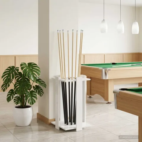 vidaXL Suport pentru tacuri de biliard Lemn prelucrat 42 x 43 x 60 cm
