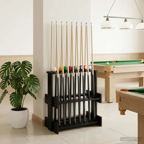 vidaXL Suport pentru tacuri de biliard Lemn prelucrat 60 x 35 x 60 cm