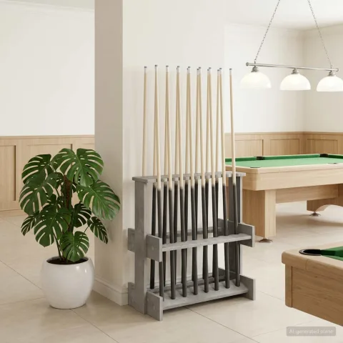vidaXL Suport pentru tacuri de biliard Lemn prelucrat 60 x 35 x 60 cm