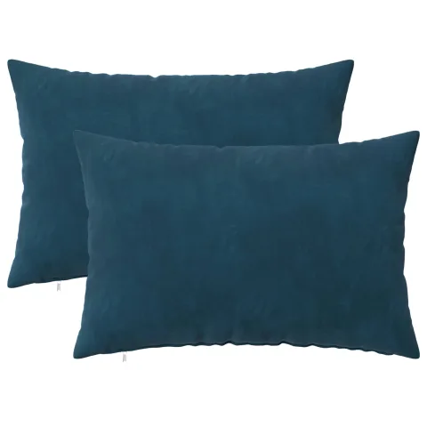 vidaXL Husă pentru pernă 2 pcs HEERLEN albastru 30 x 50 cm Catifea