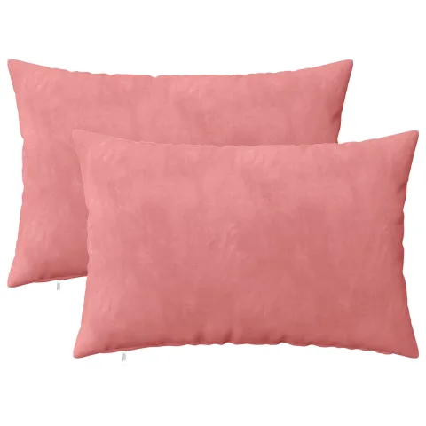 vidaXL Husă pentru pernă 2 pcs HEERLEN Roz 30 x 50 cm Catifea