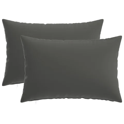 vidaXL Husă pentru pernă 2 pcs HEERLEN Antracit 30 x 50 cm Poliester