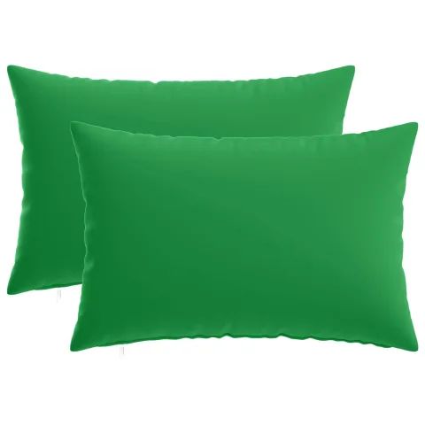 vidaXL Husă pentru pernă 2 pcs HEERLEN Verde 30 x 50 cm Poliester