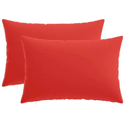 vidaXL Husă pentru pernă 2 pcs HEERLEN Roșu 30 x 50 cm Poliester