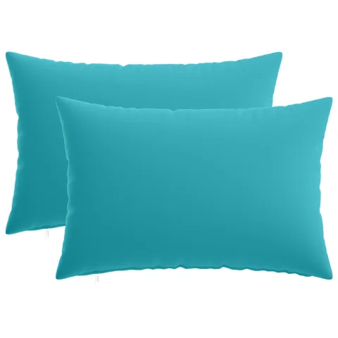 vidaXL Husă pentru pernă 2 pcs HEERLEN Turcoaz 30 x 50 cm Poliester