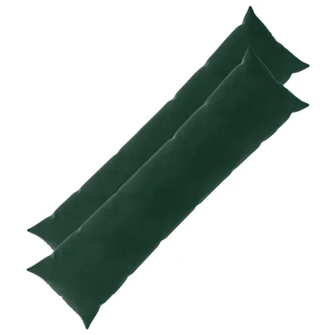 vidaXL Husă pentru pernă 2 pcs HEERLEN Verde închis 40 x 145 cm