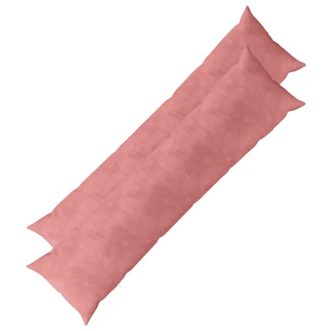 vidaXL Husă pentru pernă 2 pcs HEERLEN Roz 40 x 145 cm Catifea
