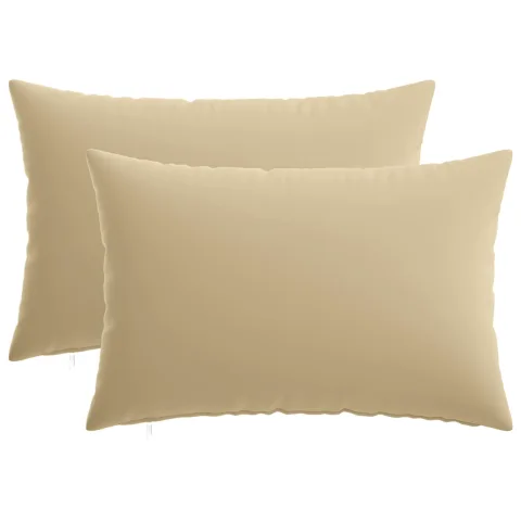 vidaXL Husă pentru pernă 2 pcs HEERLEN Bej 40 x 60 cm Poliester
