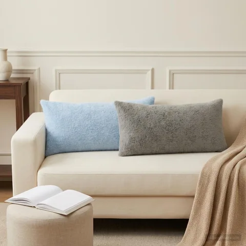 vidaXL Husă pentru pernă 12 buc. HEERLEN Albastru deschis 40 x 80 cm
